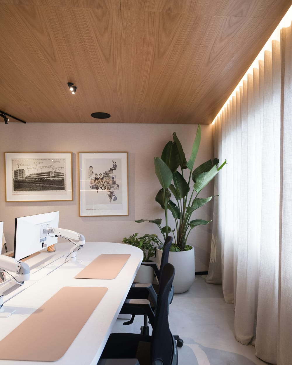 Quiet private workspace inside a premium managed office